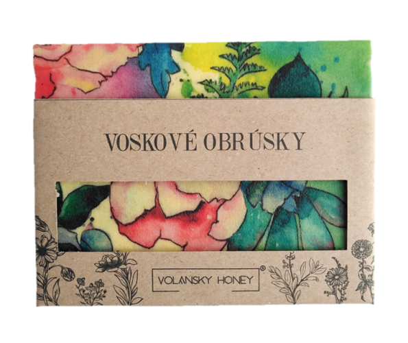 Malý voskový obrúsok - pestrofarebné kvety
