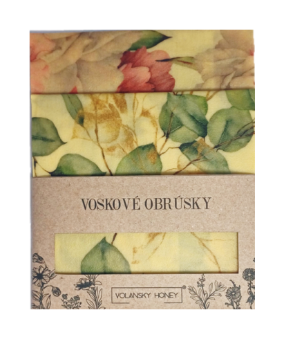 Sada 2 voskových obrúskov - eukalyptus a pivónie