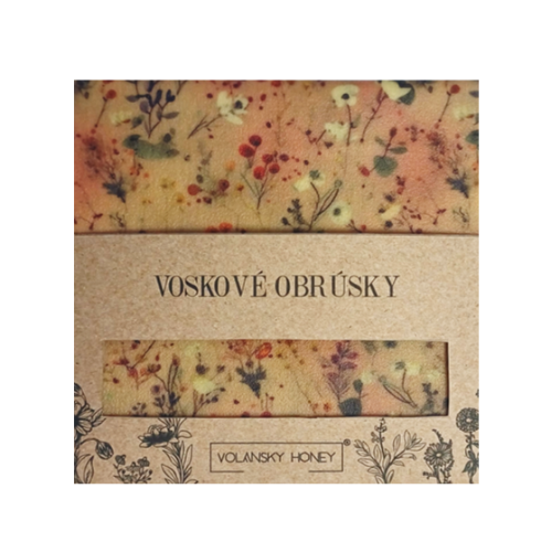 Stredný voskový obrúsok - ružová lúka