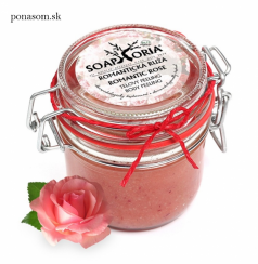 Romantická ruža - organický soľný telový peeling