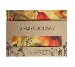 Malý voskový obrúsok - červené maky