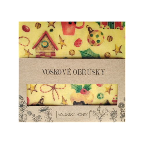 Stredný voskový obrúsok - vianočný