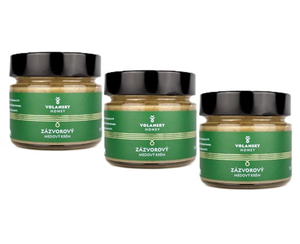 3X Zázvorový medový krém 250g